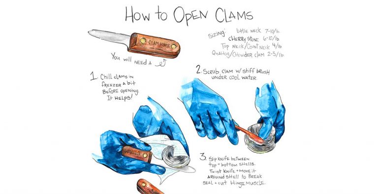 How To: Open Clams