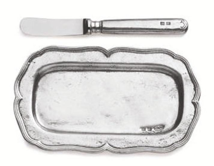 Vintage Butter Tray with Spreader