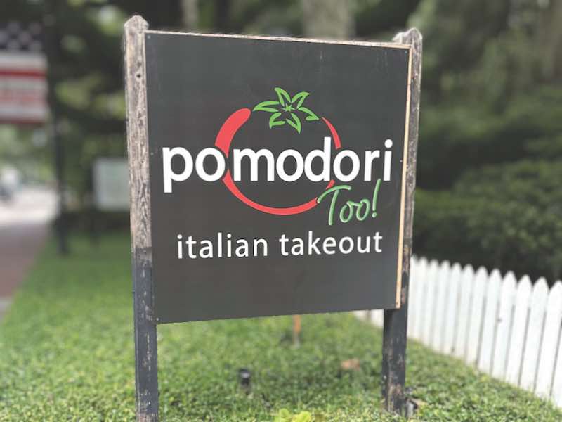 Pomodori Too! sign in Bluffton SC