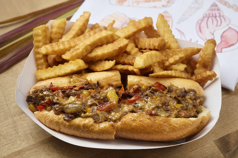 Philly Cheesesteak at Daufuskie Island Distillery