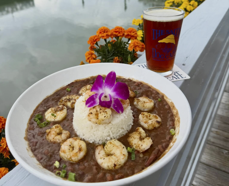 The Salty Dog gives red beans and rice a coastal upgrade