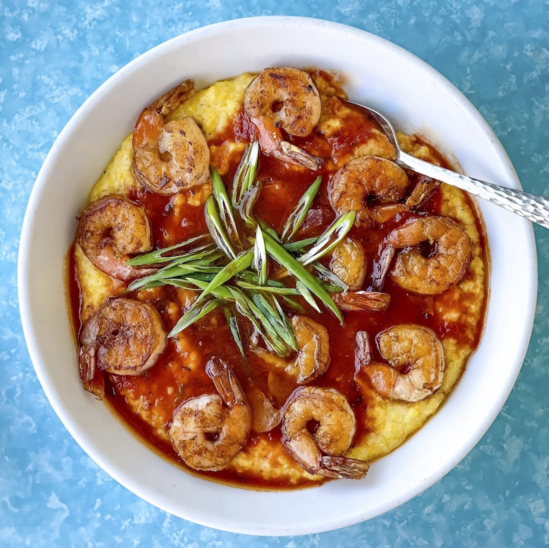 Poseidon Shrimp and Grits