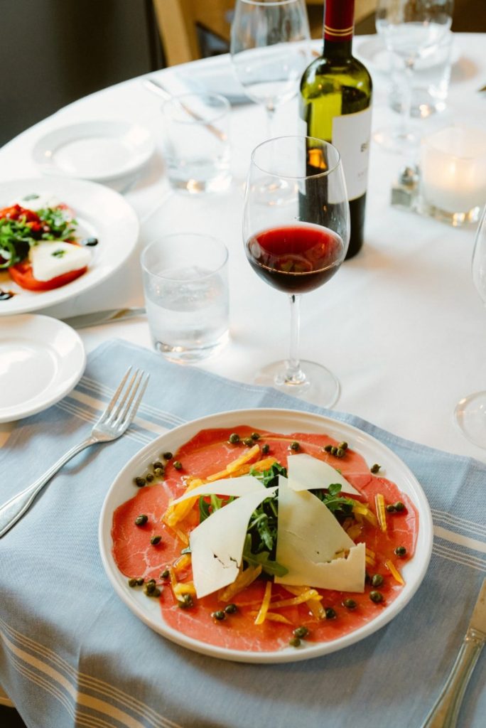 Nunzio Restaurant + Bar serves its carpaccio di manzo tradizionale paper-thin and full of fresh Italian flavor,