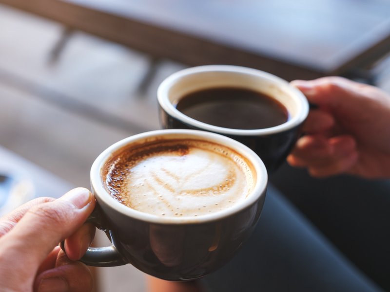 Coffee drinks at One More Row Coffee Co. in Bluffton