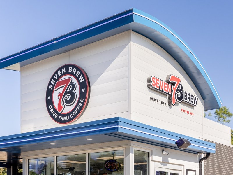 7 Brew Coffee drive-thru building