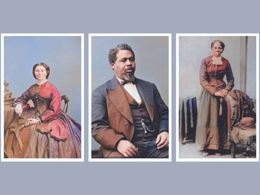 Clara Barton, Harriett Tubman and Robert Smalls