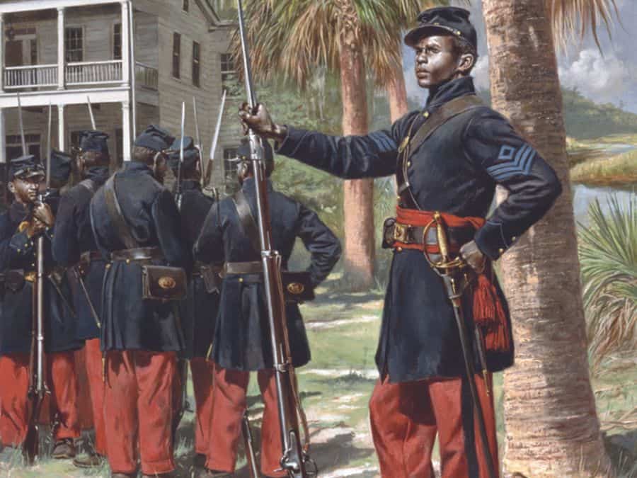 Soldiers of the 1st SCVAD
