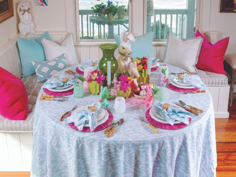Create an elegant tablescape for Easter