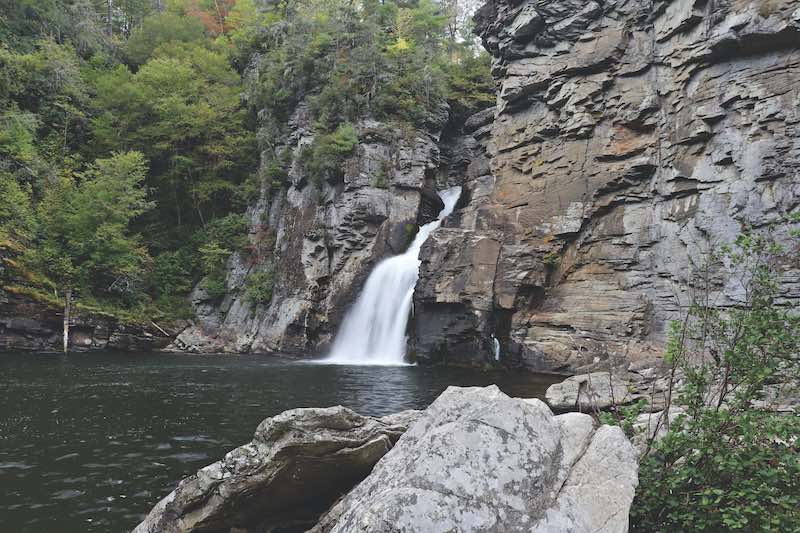 Linville Falls, Plunge Basin, North Carolina.