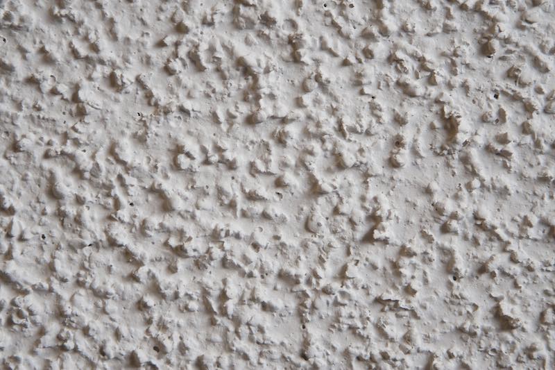 Close up of a white textured ceiling