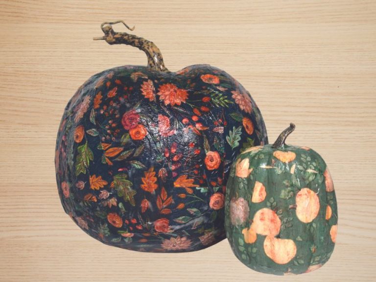How-to: Mod Podge pumpkins