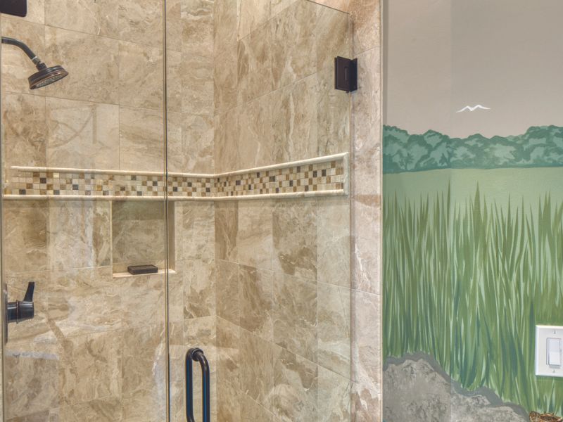 Guest bathroom shower