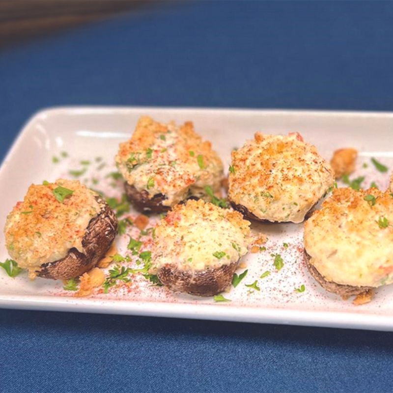 Creamy Crab Stuffed Mushrooms