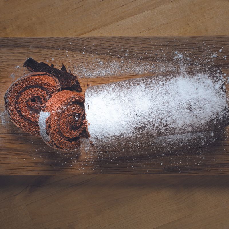Chocolate Ganache Holiday Log