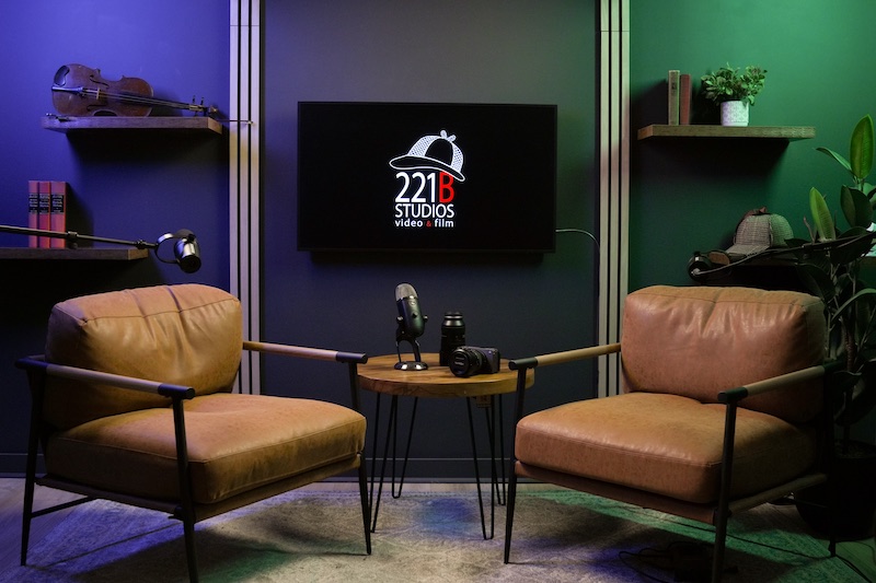 221B Studios podcasting studio in Bluffton