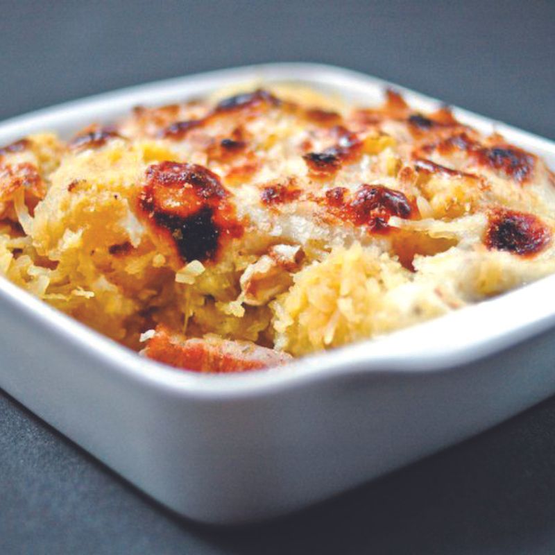 Roasted Butternut & Spaghetti Squash Au Gratin