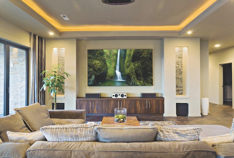 In-Home Theater in Luxury Home