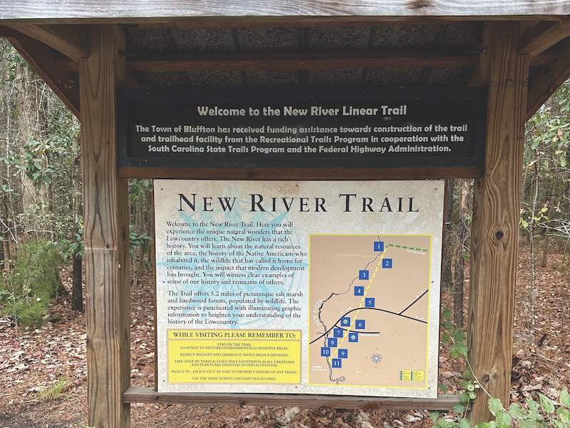 New River Linear Trail Entry Sign