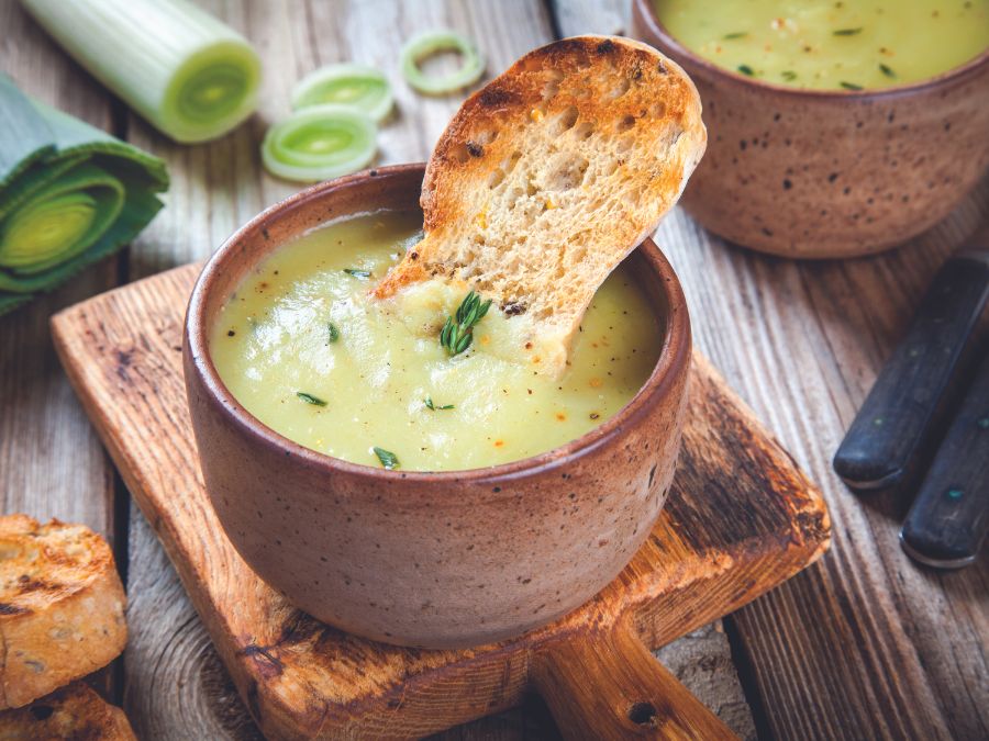 Potato leek soup