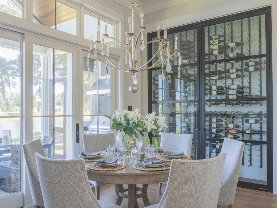 Wine Cellar in Dining Room