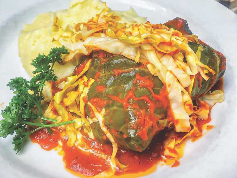 Frankie Bones plate of farm fresh food