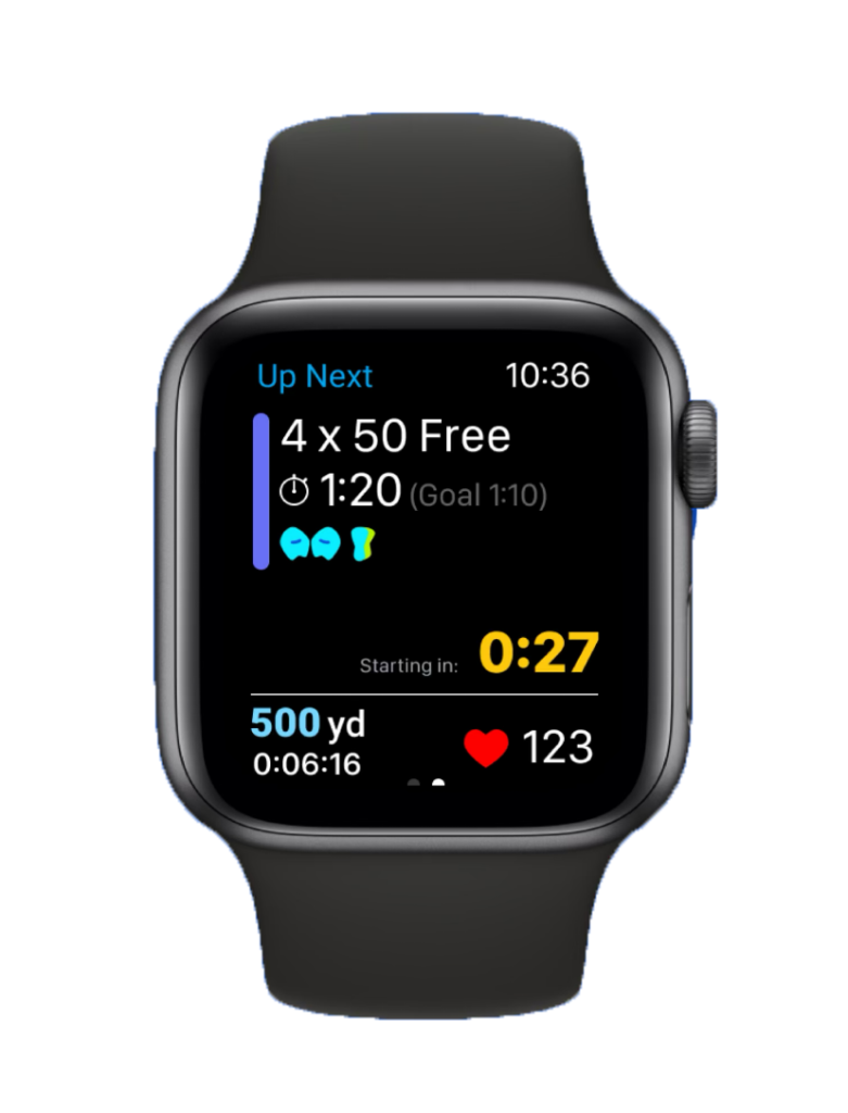 MySwimPro App on Apple Watch