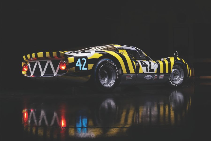 this Porsche 906E underwent extensive restoration and modifications