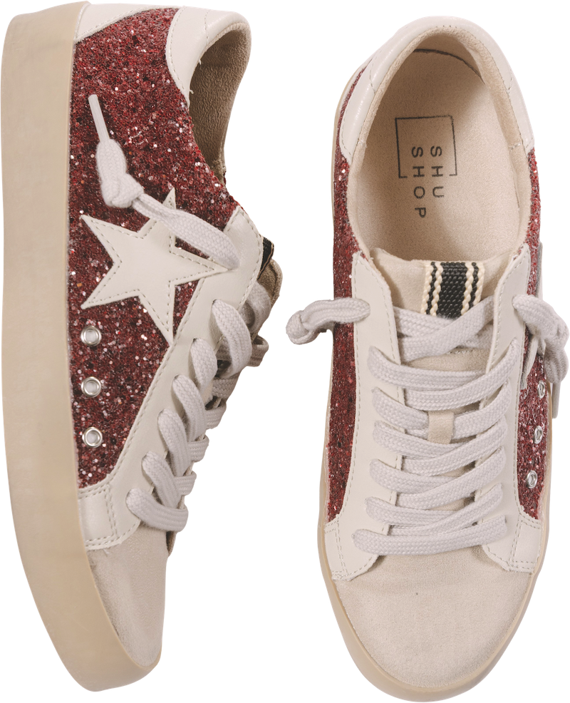Glittery and Star Sneakers Women