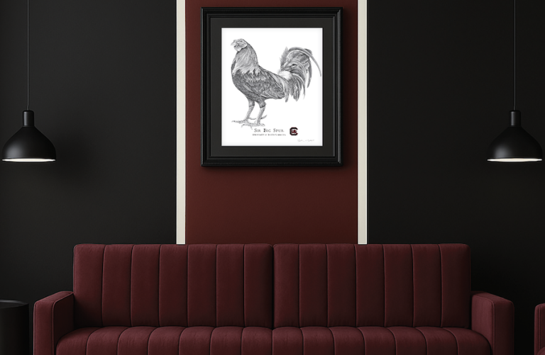 Local Artwork - Gamecocks Fan Room