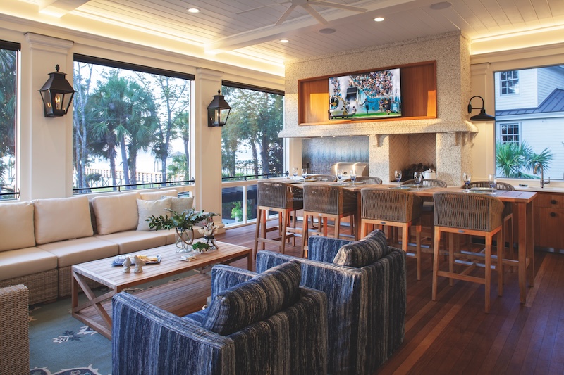 Indoor entertaining rooms for football season