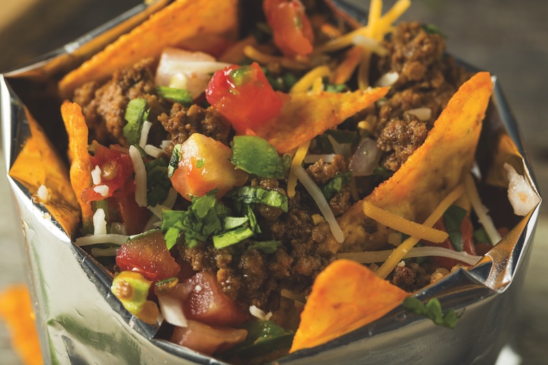 Homemade Beef Walking Taco in a Bag with Chips