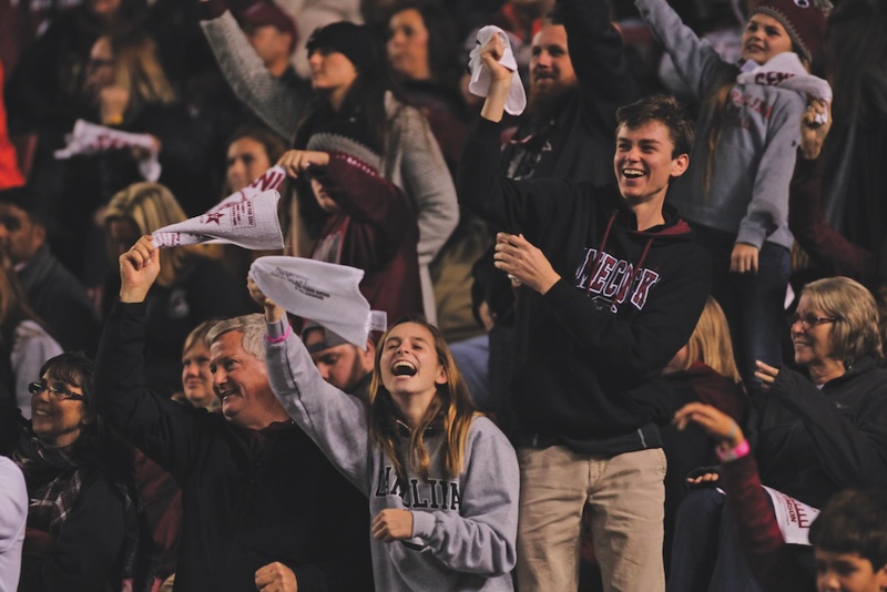 Fans at the Clemson Tiger Vs. South Carolina Gamecocks at the William - Brian Stadium on November 25th 2017 in South Carolina - USA