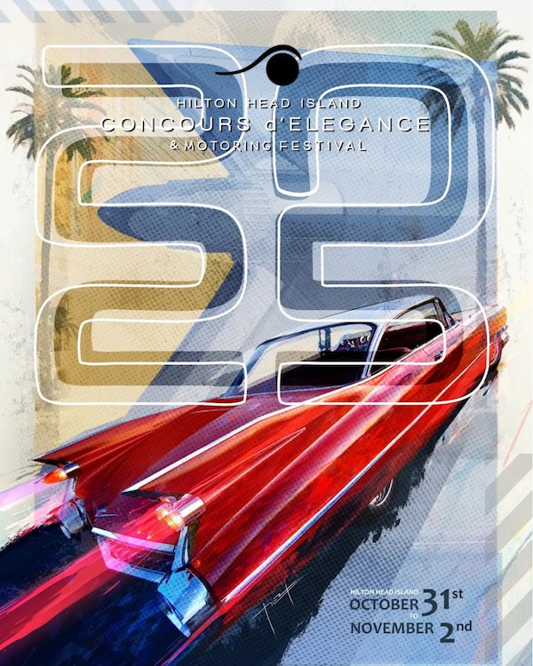 Poster 2025 Hilton Head Island Concours d'Elegance & Motoring Festival