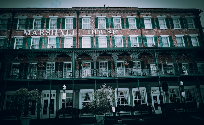 The Marshall House in Savannah Georgia.