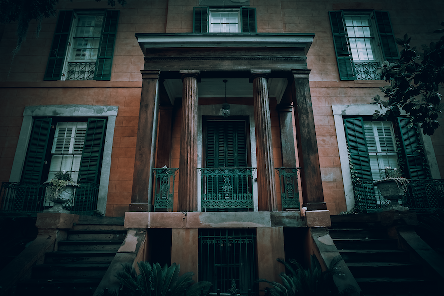 The outside of the Sorrel-Weed house in Savannah Georgia