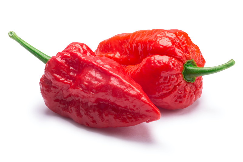 Two ghost peppers
