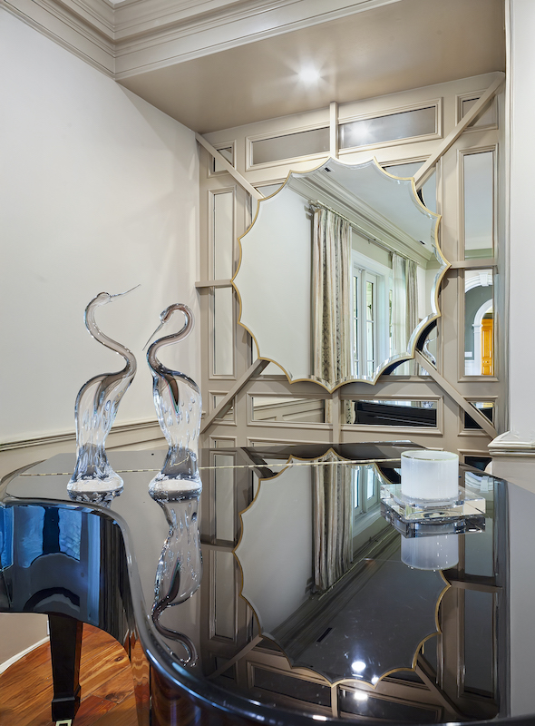 Sculptures and piano from Group 3 Designs Spanish Wells home renovation 2026