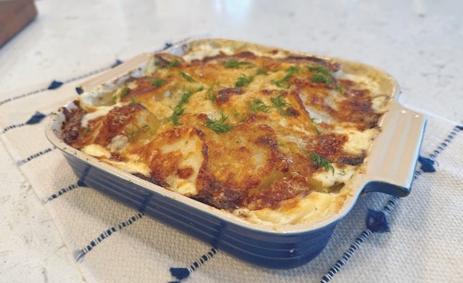 Creamy scalloped potatoes