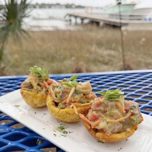 Leche de tigre ceviche - Skull Creek Boathouse, Hilton Head Island, SC