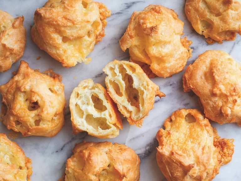 Gougères (French cheese puffs)