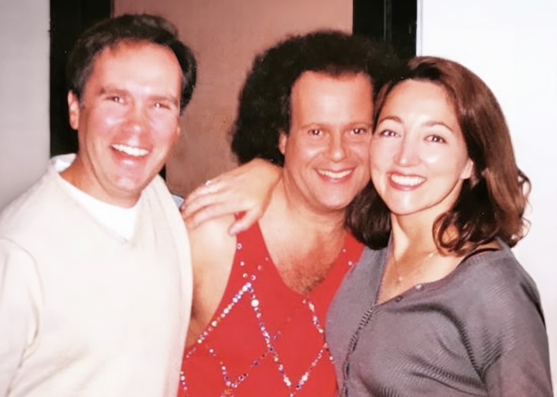  fitness icon Richard Simmons with Lacey and Sheri Lynch