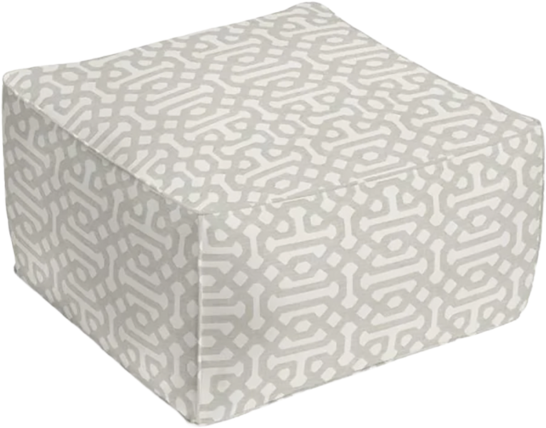 Pouf cushion beanbag Sea Pines porch Hilton Head Island home design 2026