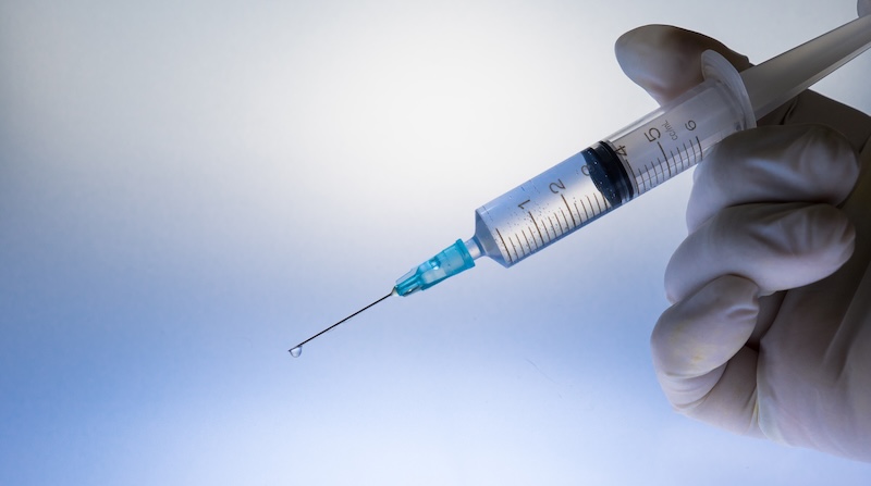 Vaccine and syringe injection