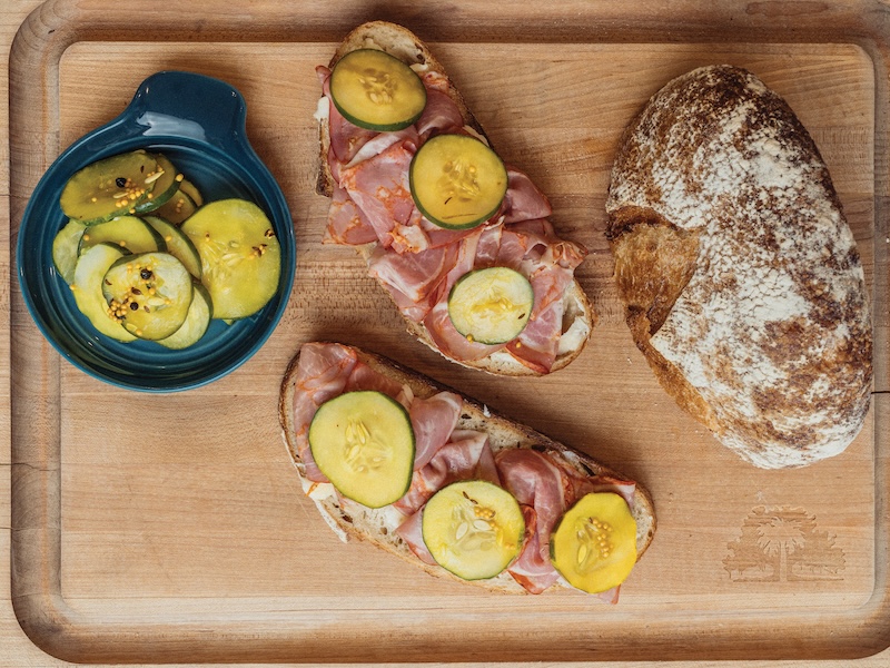 Honeyed Bread and Butter Pickles - How to serve