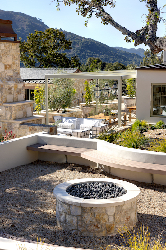 California home by J. Banks exterior fire pit