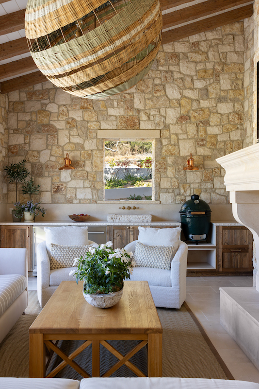 California home by J. Banks exterior lounge and kitchen