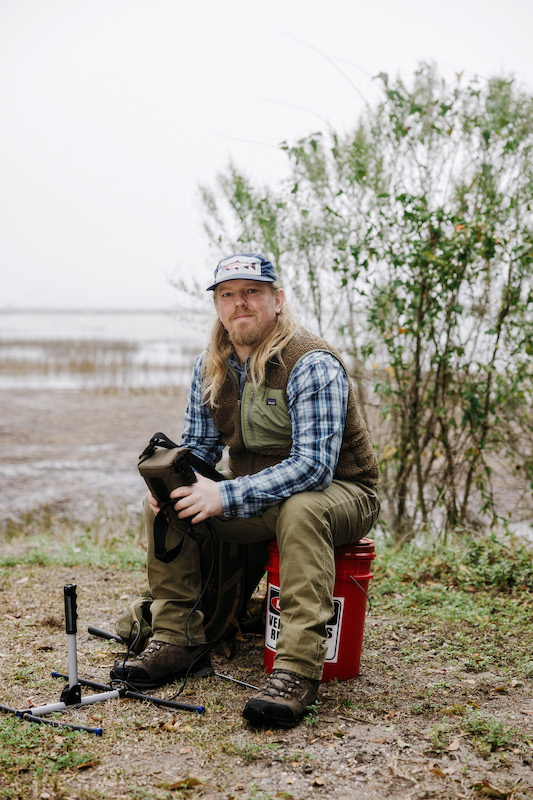 Dr. Ryan J. Hanscom assistant professor of ecology and evolutionary biology at University of South Carolina Beaufort Lowcountry wildlife educating about snakes