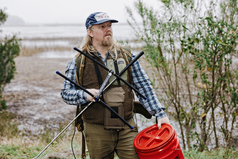 Dr. Ryan J. Hanscom assistant professor of ecology and evolutionary biology at University of South Carolina Beaufort Lowcountry wildlife tracking snakes