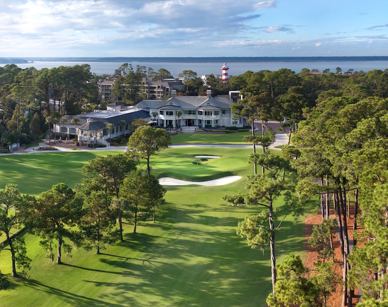 Hole #9 Harbour Town Golf Links on Hilton Head Island, South Carolina.