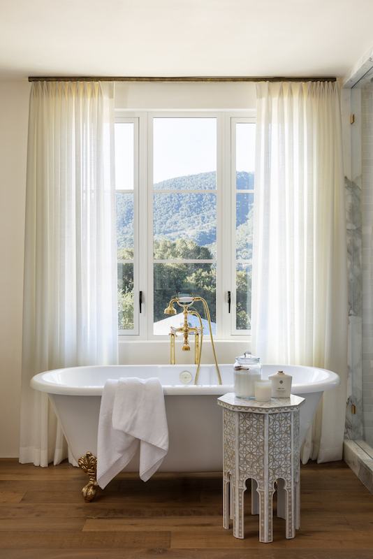J Banks Design Hilton Head California Mediterranean farmhouse home bath
